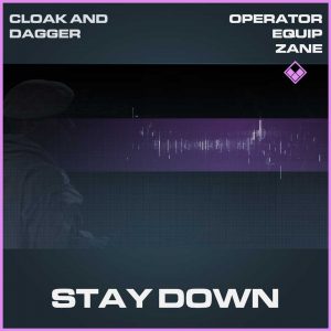 Stay Down Operator equip dane epic Call of Duty Modern Warfare Item Bundle
