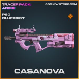 Casanova P90 skin legendary blueprint  Tracer Pack Anime bundle call of duty modern warfare item