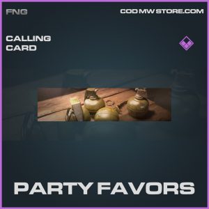 Party Favors calling card epic call of duty modern warfare item