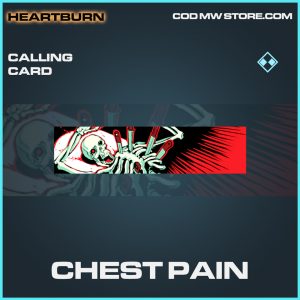 Chest pain calling card rare call of duty modern warfare warzone item
