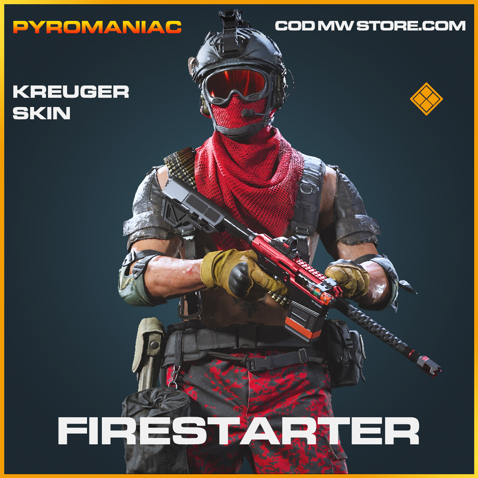 Firestarter kreuger skin legendary call of duty modern warfare warzone item...