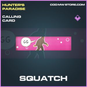 Squatch calling card epic call of duty modern warfare warzone item