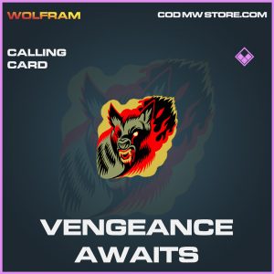 Vengeance awaits calling card epic call of duty modern warfare warzone item