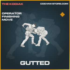 Gutted operator finishing move legendary call of duty modern warfare warzone item