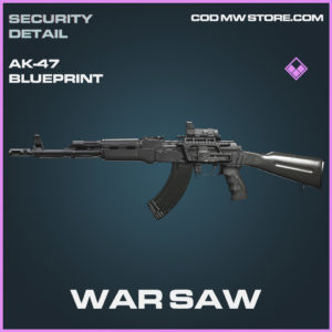 War Saw Ak-47 skin epic blueprint call of duty modern warfare warzone item