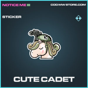 Cute Cadet Sticker rare call of duty modern warfare warzone item