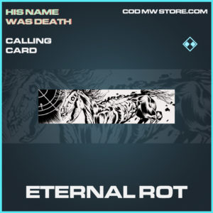 Eternal Rot calling card rare call of duty modern warfare warzone item