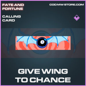 Give Wing To Chance calling card epic call of duty modern warfare warzone item