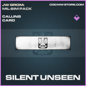 Silent Unseen calling card epic call of duty modern warfare warzone item