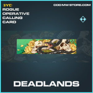 Deadlands calling card rare call of duty modern warfare warzone item