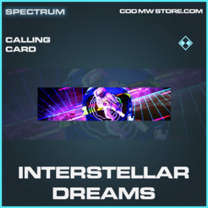 Interstellar Dreams calling card rare call of duty modern warfare warzone