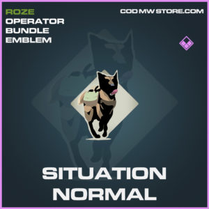Situation normal emblem epic call of duty modern warfare warzone item