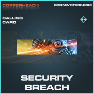 Security Breach Calling card rare call of duty modern warfare warzone item