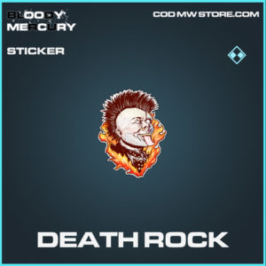 Death Rock sticker rare call of duty modern warfare warzone item