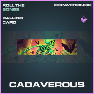 Cadaverous calling card call of duty modern warfare warzone item