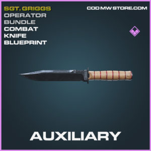 Auxiliary combat knife skin epic blueprint Sgt. Griggs Operator Bundle call of duty modern warfare warzone item