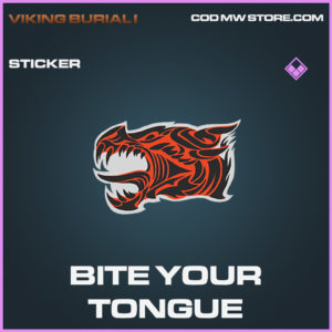 Bite Your Tongue sticker epic call of duty modern warfare warzone item