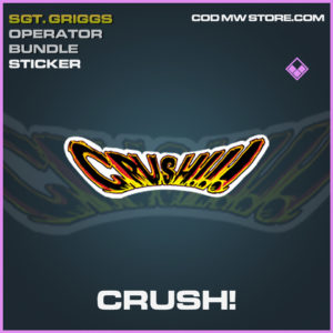 Crush! Sticker Epic call of duty modern warfare warzone item