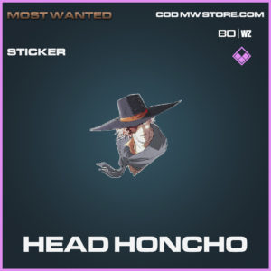 Head Honcho sticker epic call of duty black ops cold war and warzone