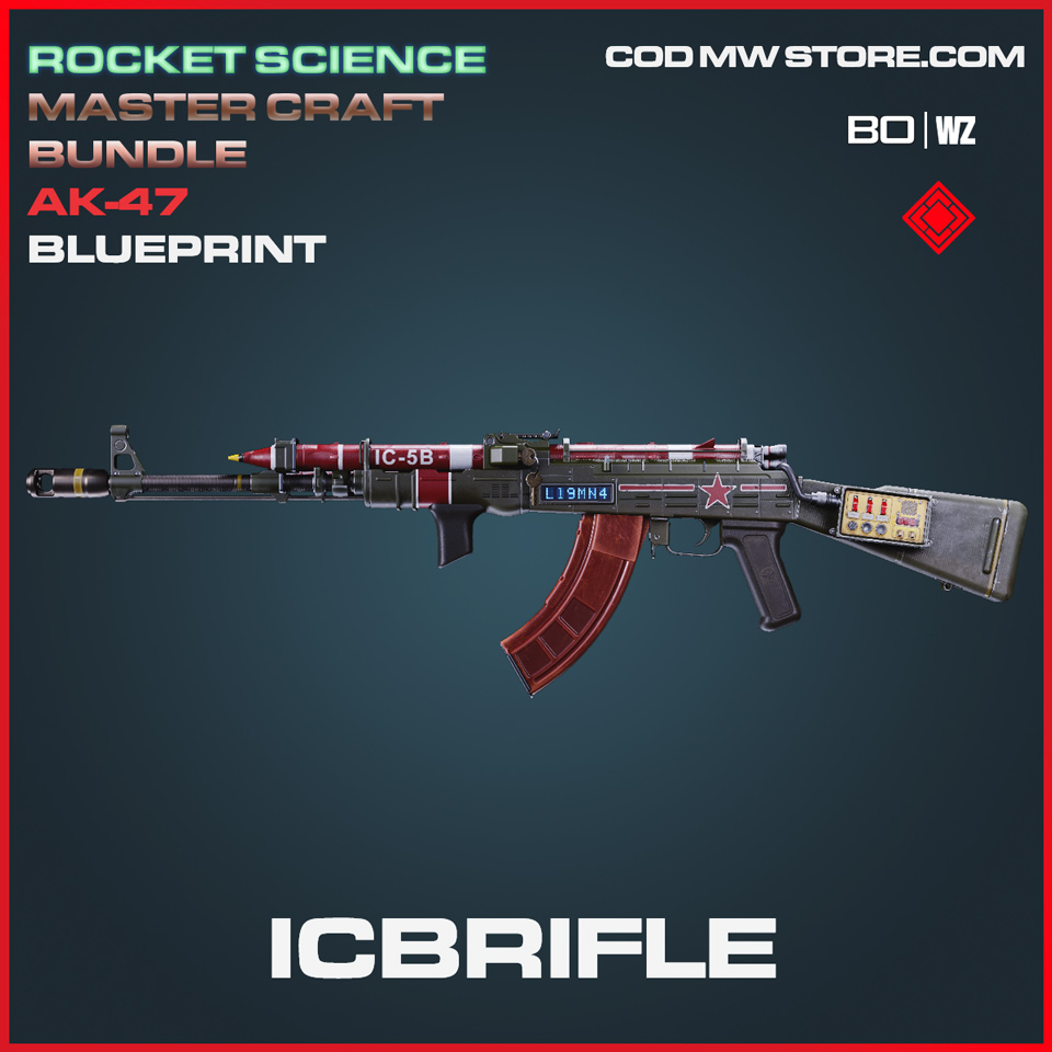 Icbrifle Mastercraft AK-47 Skin Ultra blueprint in Call of Duty Black Ops Cold War and Warzone