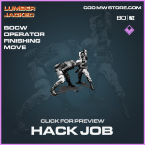 Hack Job Operator Finishing Move in Black Ops Cold War and Warzone