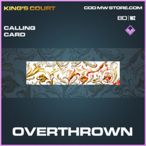 Overthrown calling card in Black Ops Cold War and Warzone
