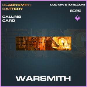 Warsmith calling card in Black Ops Cold War and Warzone