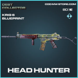 Head Hunter Krig 6 blueprint skin in Black ops cold war and warzone