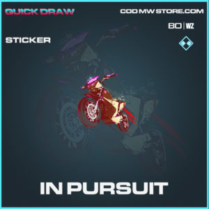 in pursuit sticker in Black Ops Cold War and Warzone
