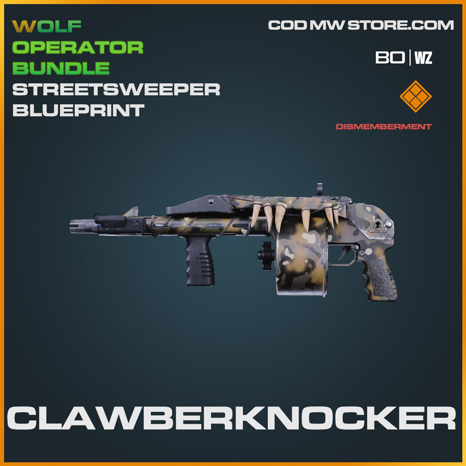Clawberknocker streetsweeper blueprint skin in Cold War and Warzone