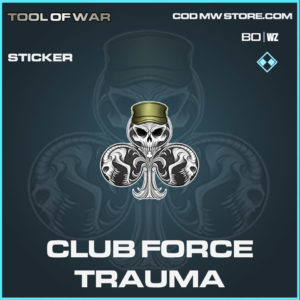 Club Force Trauma sticker in Cold War and Warzone
