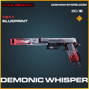 Demonic Whisper 1911 blueprint skin in Cold War and Warzone