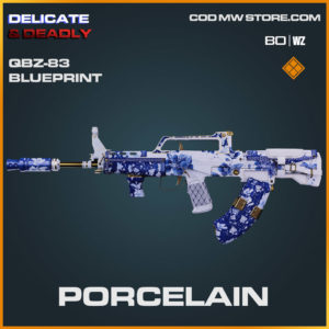 Porcelain QBZ-83 blueprint skin in Cold War and Warzone