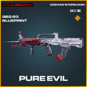 Pure Evil QBZ-83 blueprint skin in Cold War and Warzone