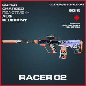 Racer 02 AUG blueprint skin in Cold War and Warzone