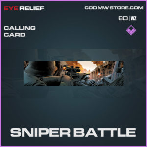 Sniper Battle calling card in Cold War and Warzone