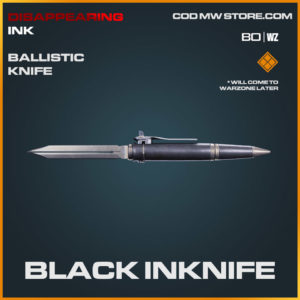 Black Inknife Ballistic Knife in Cold War and Warzone