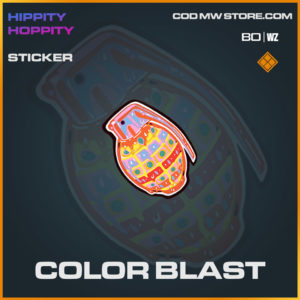 Color Blast sticker in Cold War and Warzone