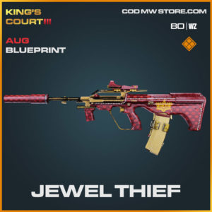 Jewel Thief AUG blueprint skin in Cold War and Warzone
