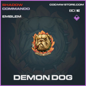 Demon Dog emblem in Cold War and Warzone