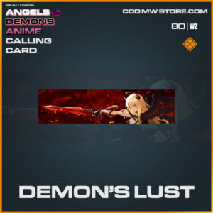 Demon's Lust calling card in Cold War and Warzone
