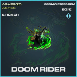 Doom Rider STicker in Cold War and Warzone