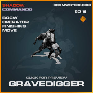 Gravedigger Finishing move in Cold War and Warzone