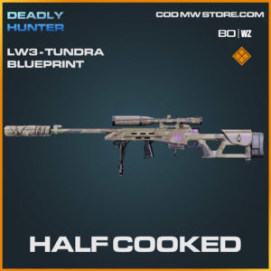 Half Cooked LW3 Tundra blueprint skin in Electric Cobra reticle Cold War and Warzone