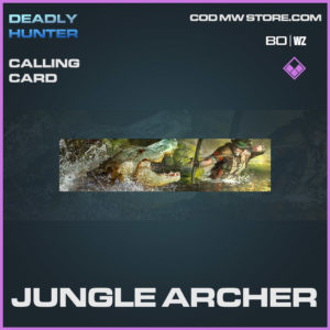 Jungle Archer calling card in Electric Cobra reticle Cold War and Warzone