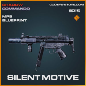Silent Motive MP5 blueprint skin in Cold War and Warzone