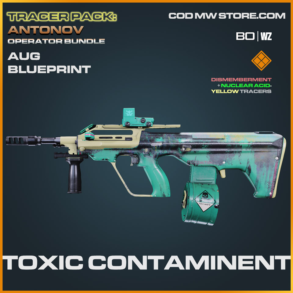 Toxic Contaminent AUG blueprint skin in Cold War and Warzone