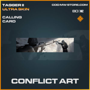 Conflict Art calling card in Cold War and Warzone