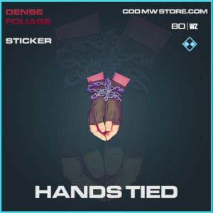 Hands Tied sticker in Cold War and Warzone
