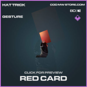 Red Card gesture in in Cold War and Warzone